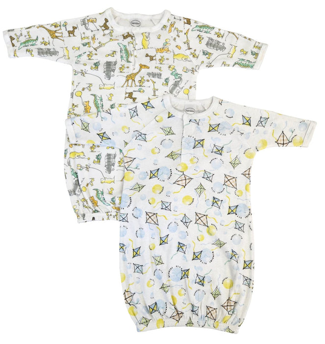 Unisex Newborn Baby 2 Piece Gown Set Nc_0815 - Kidsplace.store