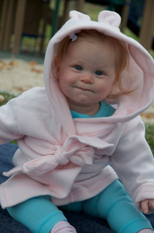 Unisex Newborn Baby 3 Pc Set (gown, Robe, Fleece Blanket) Ls_0144 - Kidsplace.store