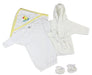 Unisex Newborn Baby 3 Pc Set (gown, Robe, Hooded Towel) Ls_0141 - Kidsplace.store