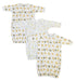 Unisex Newborn Baby 3 Piece Gown Set Nc_0781 - Kidsplace.store