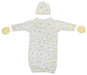 Unisex Newborn Baby 3 Piece Gown Set Nc_0791 - Kidsplace.store