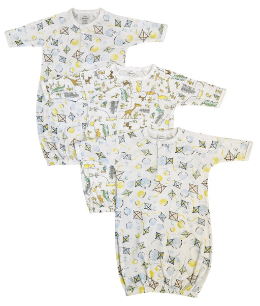 Unisex Newborn Baby 3 Piece Gown Set Nc_0818 - Kidsplace.store