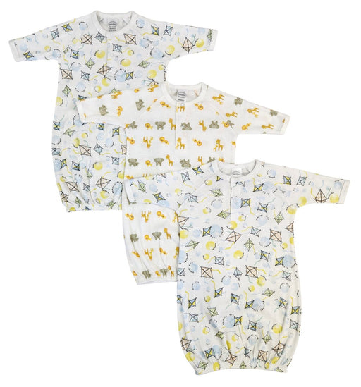 Unisex Newborn Baby 3 Piece Gown Set Nc_0829 - Kidsplace.store