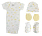 Unisex Newborn Baby 4 Pc Sets Nc_0650 - Kidsplace.store