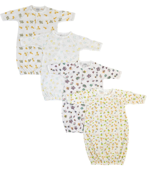 Unisex Newborn Baby 4 Piece Gown Set Nc_0733 - Kidsplace.store