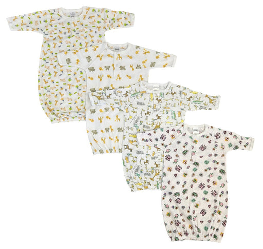 Unisex Newborn Baby 4 Piece Gown Set Nc_0739 - Kidsplace.store