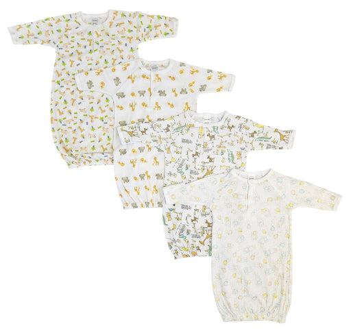 Unisex Newborn Baby 4 Piece Gown Set Nc_0740 - Kidsplace.store