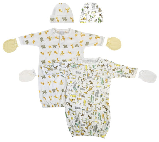 Unisex Newborn Baby 6 Piece Gown Set Nc_0756 - Kidsplace.store