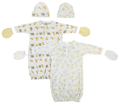 Unisex Newborn Baby 6 Piece Gown Set Nc_0779 - Kidsplace.store