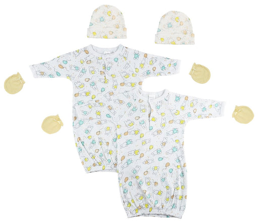 Unisex Newborn Baby 6 Piece Gown Set Nc_0800 - Kidsplace.store