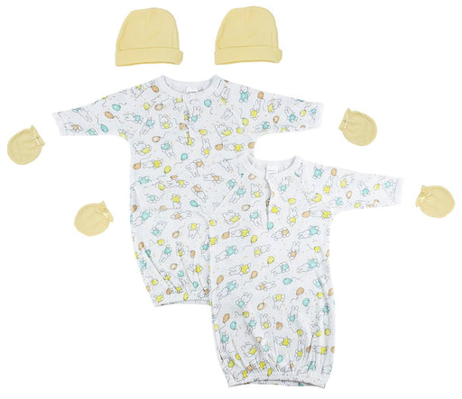 Unisex Newborn Baby 6 Piece Gown Set Nc_0801 - Kidsplace.store