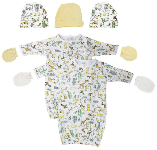 Unisex Newborn Baby 7 Piece Gown Set Nc_0732 - Kidsplace.store
