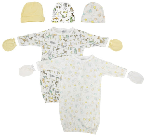 Unisex Newborn Baby 7 Piece Gown Set Nc_0737 - Kidsplace.store