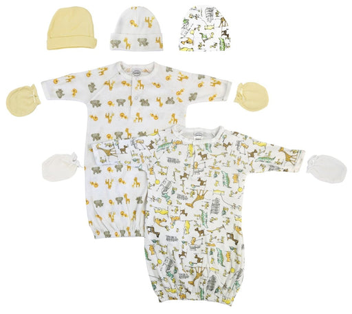 Unisex Newborn Baby 7 Piece Gown Set Nc_0757 - Kidsplace.store