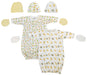 Unisex Newborn Baby 7 Piece Gown Set Nc_0763 - Kidsplace.store