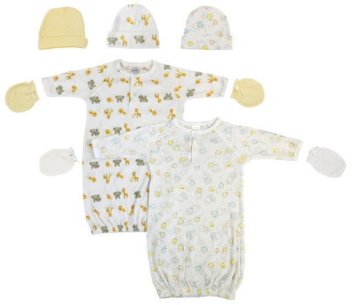 Unisex Newborn Baby 7 Piece Gown Set Nc_0780 - Kidsplace.store