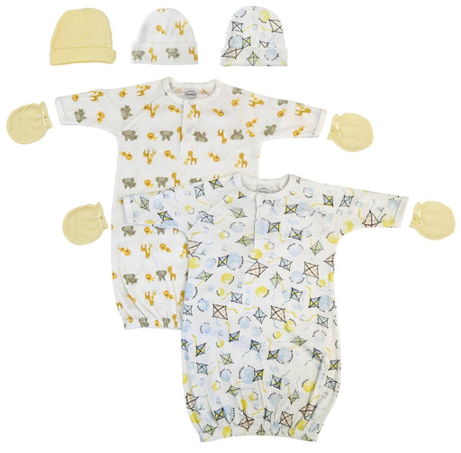 Unisex Newborn Baby 7 Piece Gown Set Nc_0828 - Kidsplace.store