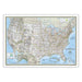 United States Classic Map, Laminated, 43.5" x 30.5" - Kidsplace.store