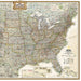 United States Executive Map, Poster Size and Laminated, 36" x 24" - Kidsplace.store