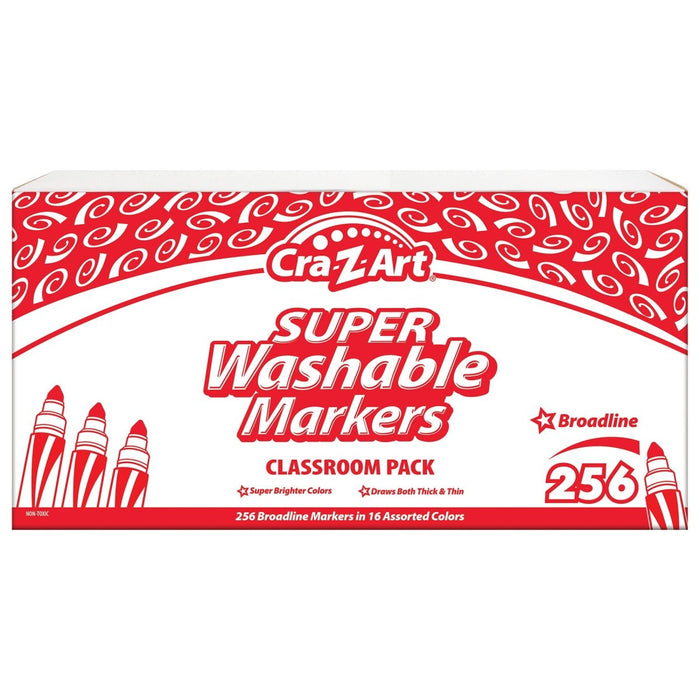 Washable Broad Line Markers Classroom Pack, 256 count - Kidsplace.store