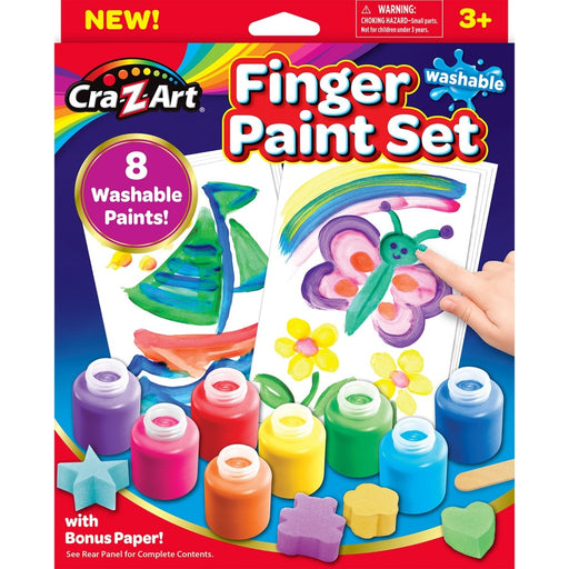 Washable Finger Paints Set, 8 Colors Per Set, 2 Sets - Kidsplace.store