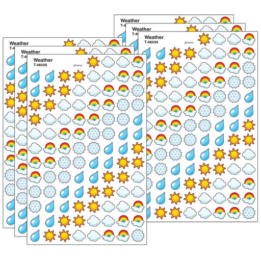 Weather superShapes Stickers, 800 Per Pack, 6 Packs - Kidsplace.store