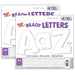 White 4" Playful Combo Ready Letters®, 216 Pieces Per Pack, 2 Packs - Kidsplace.store