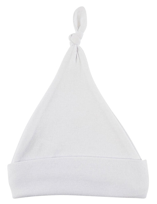 White Knotted Baby Cap 1101white - Kidsplace.store