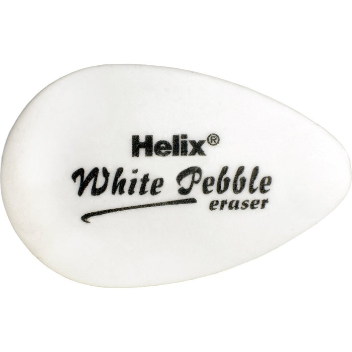 White Pebble Eraser, White, 2 Per Pack, 20 Packs - Kidsplace.store