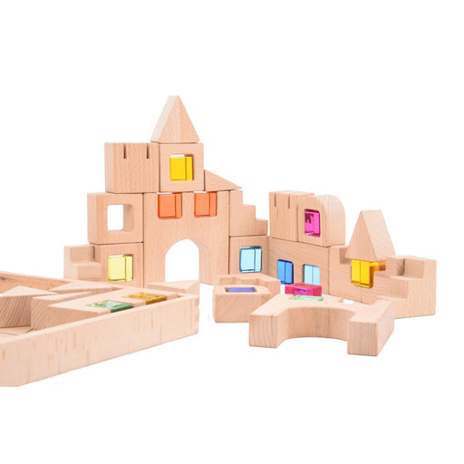 Wooden Building Gem Blocks - Kidsplace.store
