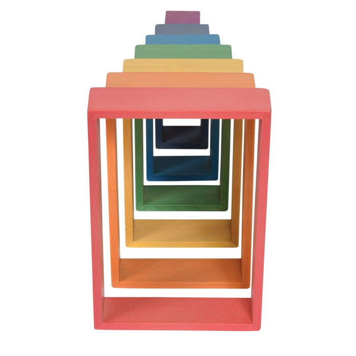 Wooden Rainbow Architect Rectangles - Set of 7 - Kidsplace.store
