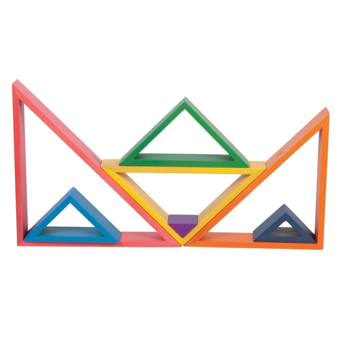 Wooden Rainbow Architect Triangles - Set of 7 - Kidsplace.store