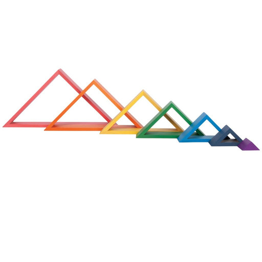 Wooden Rainbow Architect Triangles - Set of 7 - Kidsplace.store