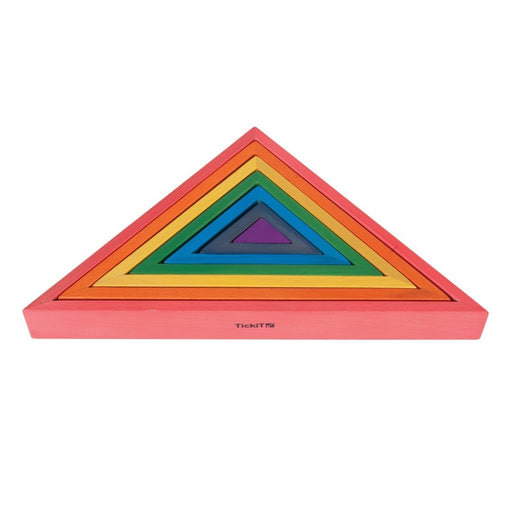 Wooden Rainbow Architect Triangles - Set of 7 - Kidsplace.store