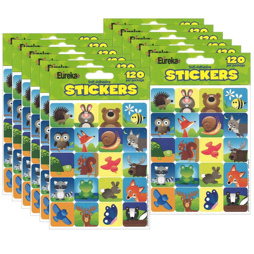 Woodland Creatures Theme Stickers, 120 Per Pack, 12 Packs - Kidsplace.store