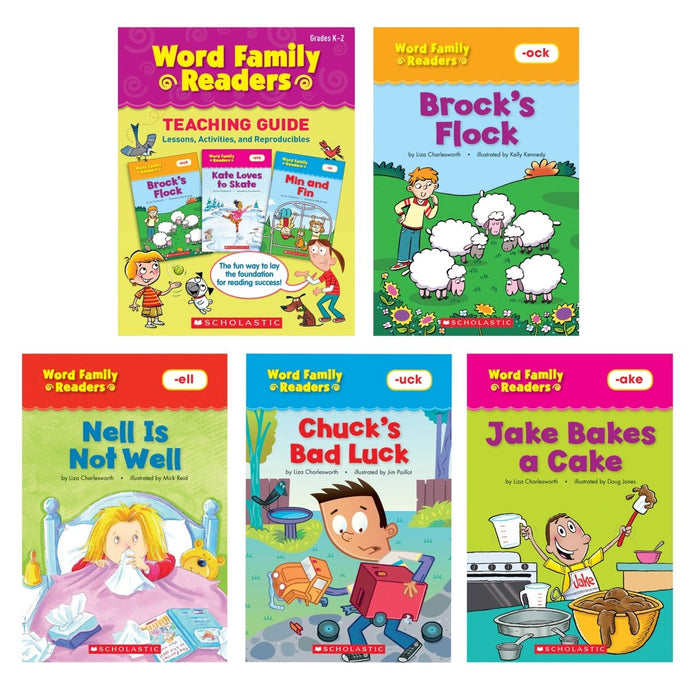 Word Family Readers Book Set, 5 Copies of 16 Titles - Kidsplace.store