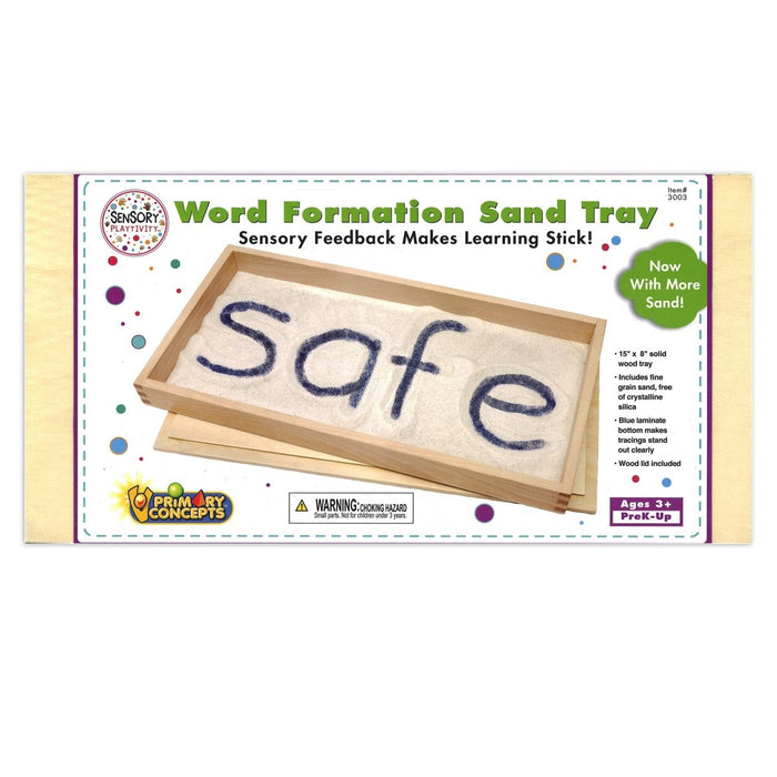 Word Formation Sand Tray, 15"W x 8"L, Pack of 4 - Kidsplace.store