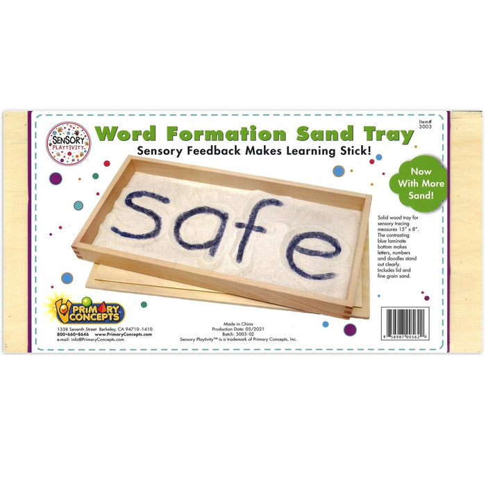 Word Formation Sand Tray, 15"W x 8"L, Pack of 4 - Kidsplace.store
