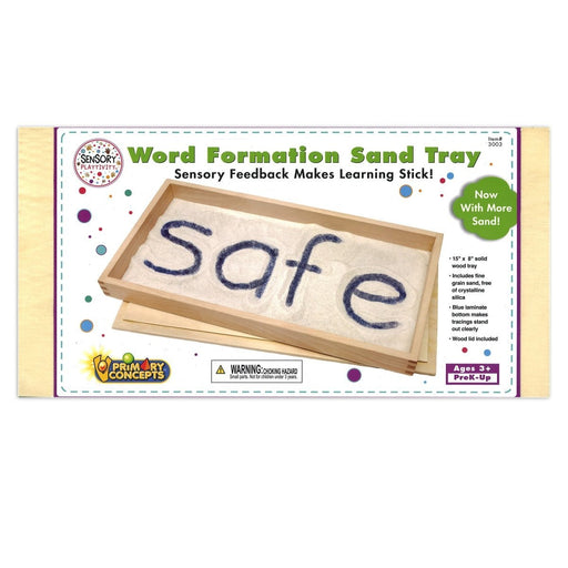 Word Formation Sand Tray, 15"W x 8"L, Pack of 4 - Kidsplace.store