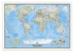 World Classic Map, Laminated, 43.5" x 30.5" - Kidsplace.store