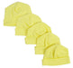 Yellow Baby Cap (pack Of 5) 031-yellow-5 - Kidsplace.store